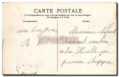 CAEN - Wzór Caserne du Château, strona wschodnia — wydawca P.R. n°77 — Rewers