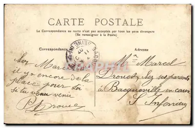 CAEN — Caserne, côté nord — Édition P. R. — Verso