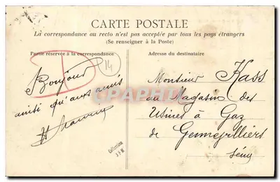 CAEN — Caserma Lefebvre — 1° battaglione — Verso