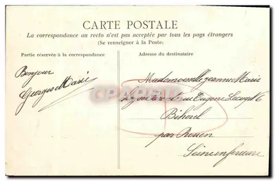 CAEN — Caserma Hamelin — Foto Royer, Caen — Verso
