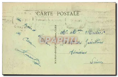 Caen — Plac Alexandre III i Kaszern Hamelin — Mabon-Docque, n°74 — Rewers