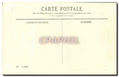 Zamek - Brama Ratunkowa - Caen — wydawca Caen, n° 83 — Rewers