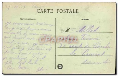 Caen - Most Levis - Katedra Świętego Piotra i Kwatera Zamkowa — widok z mostu — wydawca nieznany, nr 26 — Rewers