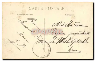 Caen — Entrada principal do Castelo Caserne Lefevre — M. C. F. L., Paris-Meudon — Verso