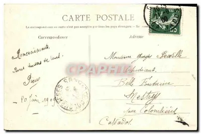 CAEN — Het Kasteel. De Hulpdeur — L.D. — Achterkant