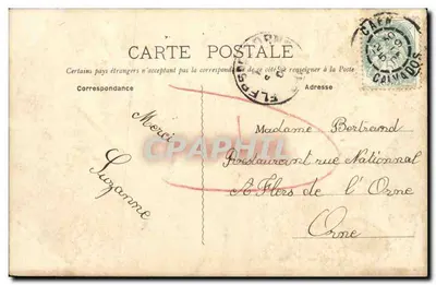 Caen — Lembrança de Caen — Coleção M.D — Verso