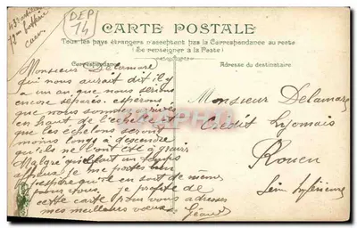 Caen — Kościół św. Etienne i Sądowy Pałac — wydawca anonimowy, nr 23 — Rewers