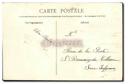 Caen — Klasztor Liceum Malherbe i kościoł św. Etienne (dawniej Klasztor Mężczyzn) — L.D. — Rewers