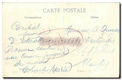 Caen — O Liceu Malherbe — O Parloir — A Normandia, n°865 — Verso
