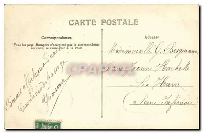 CAEN — Liceum Malherbe — Parłoir — Rewers