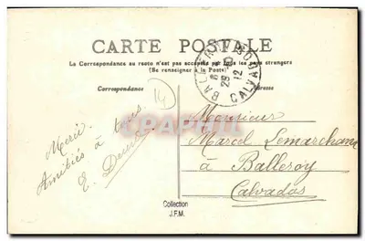CAEN — Lycée Malherbe, o Parloir — Editor P.R. n°56 — Verso