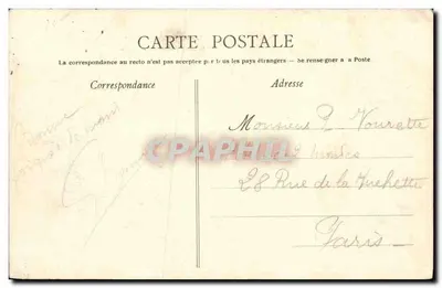 CAEN : As margens do Orne — A Escola de Natação — Coleção A.H. — Verso