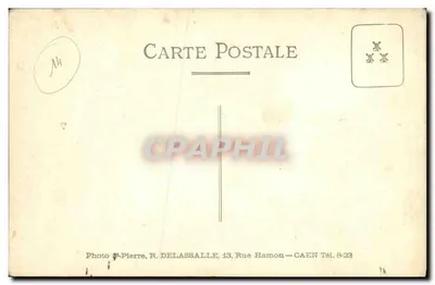 Oficina de carpintaria — jovens aprendizes em ação — Photo St-Pierre, R. DELASSALLE, 13 Rue Hamon - CAEN — Verso