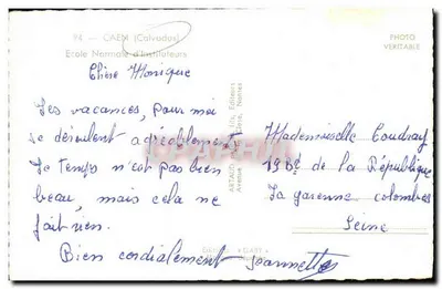 Szkoła Nauczycielek — Caen (Calvados) — Saby — Rewers
