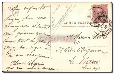 Caen — Escola Normal — V.P. Paris, No. 74 — Verso