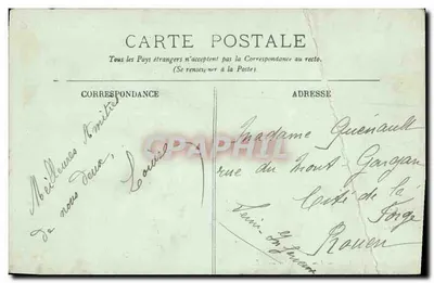 Caen — La Préfecture — LL. — Éditeur LL. n°132 — Verso