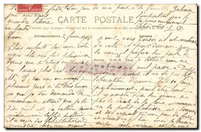 Caen — Hotel van de Prefectuur — Onbekende uitgever, n° 43 — Achterkant