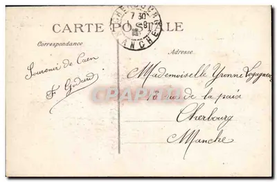 A Biblioteca — Caen — Fot. e édit. F. Maillault-Cor — Verso