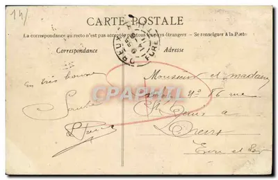 Caen - Nowy Szpital. Centralny Pawilon — wydawca anonimowy, nr 137 — Rewers