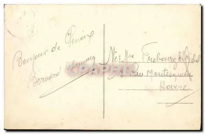 Caen — A Correios, Praça Gambetta — Editor não identificado — Verso