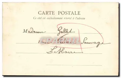 Caen — Bourse — B. E. Paris, wydawca — Rewers