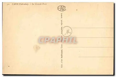 कैन (कैल्वाडोस) — ला ग्रां पोस्टे — प्रकाशक एफएपी — पीछे