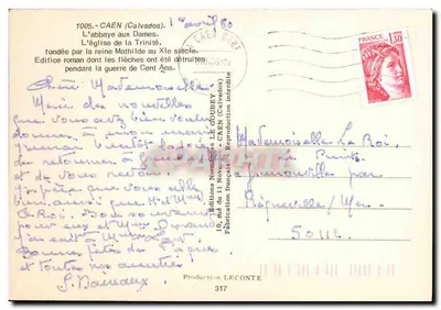 Abadia das Damas — Caen (Calvados) — Emy — Verso
