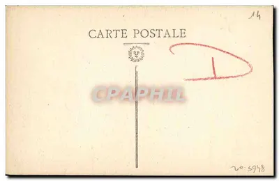 Caen — Szczegół portalu Abbatii aux Dames — Kolekcja artystyczna M. P., Caen — Rewers
