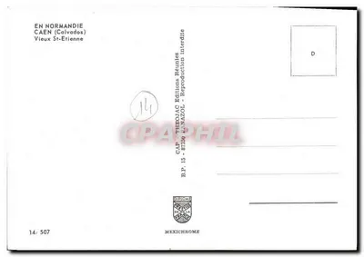 Velha Saint-Étienne — Igreja gótica e ruínas — CAP - THEOAC Éditions Réunies — Verso