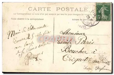 Caen — A Igreja de São Etienne ou Abadia dos Homens — editor não visível — Verso