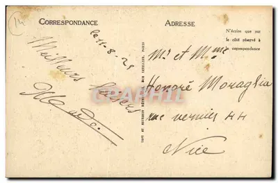 Caen — A Abadia dos Homens e o Liceu — LL — Verso