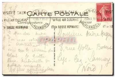 Caen — Stare świętego Etienne z XIV i XVI wieku — L.L. — Rewers