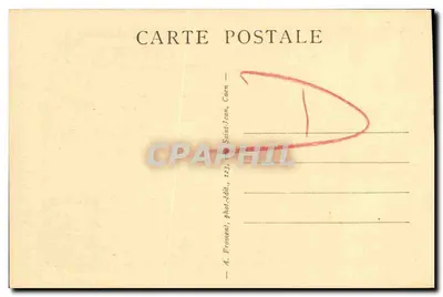 Caen — Antiga abadia dos homens e torre Saint-Etienne (século XII) — Verso
