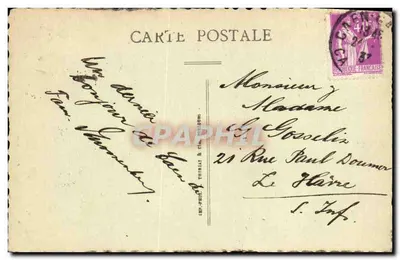 Caen — Katedra św. Etienne-le-Vieux (XIV wiek) — Wydawnictwo A Compère, 129, Rue St-Jean, Caen — Rewers