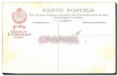 Cahors — Katedra św. Etienne, Klasztor Mężczyzn, strona Absydy i Liceum — Chocolat Lombart — Rewers