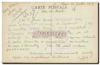 Caen — Iglesia de San Etienne. Antigua abadía de los Hombres — Reverso