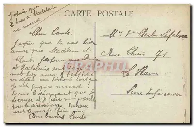 CAEN — Abside de St-Etienne — Edit. Livet - 106 — Verso