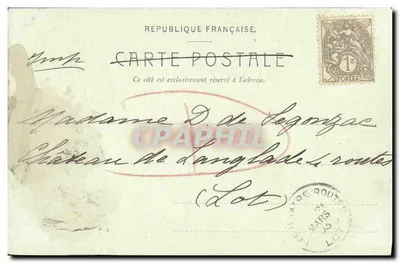 Caen — Stara świątynia św. Etienne — LL n°30 — Rewers