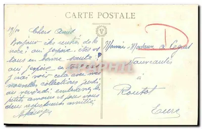 Caen — Wnętrze Abbatii Mężczyzn — Kol. Artisti. N. P. Caen — Rewers