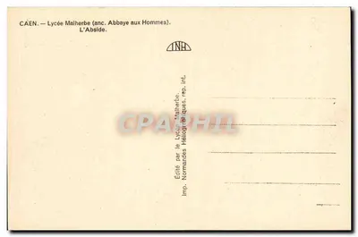 Caen — Lycée Malherbe (anc. Abbaye aux Hommes) — L'Abside — Rewers