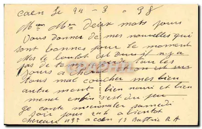 Caen — Stara Katedra św. Etienne — Cap — Rewers