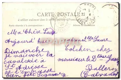 Caen — Absyda Świętego Etienne — E. F. n° 343 — Rewers