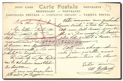 Caen — Katedra św. Etienne, Klasztor Mężczyzn, strona Absydy i Liceum — ND Phot. — Rewers