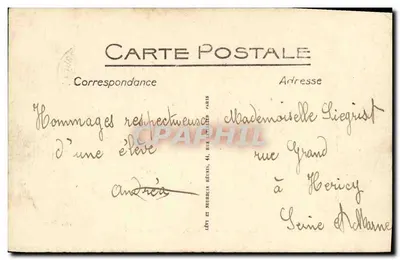 Caen — Katedra Świętego Julianna, fasada zachodnia, XV wiek — Libois, wyd., Caen — Rewers