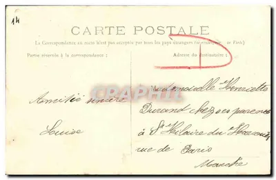 CAEN — Katedra św. Michała w Vaucelles — L. D. — Rewers