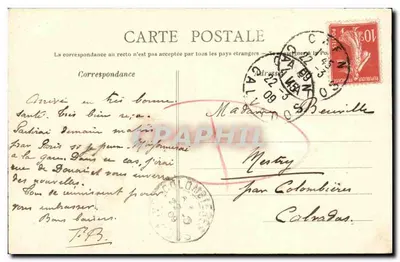 Caen — Katedra Świętego Owena — L.D. n°128 — Rewers