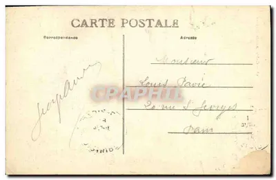 CAEN — Abside Saint-Pierre — éditeur P. R. (imprimé en bas à droite) — Verso