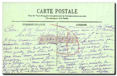 CAEN — Katedra św. Piotra, ulica Château — LL. — nr 232 — Rewers