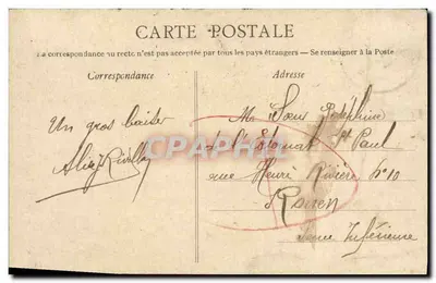 CAEN - Abside van de kerk van Sint-Pieter — Collection des Nouvelles Galeries, Caen — Achterkant