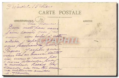 Abbaye de Friardel — widok zamek otoczony lasami — Édit. S. Hébert, Orléans — Rewers